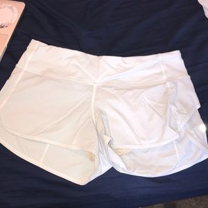 White Lululemon Shorts